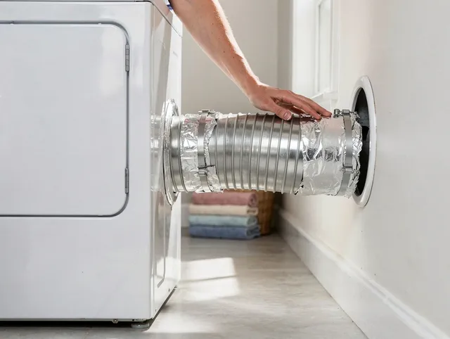 Professional dryer vent hose installation by East Bridgewater Dryer Vent Cleaning in East Bridgewater